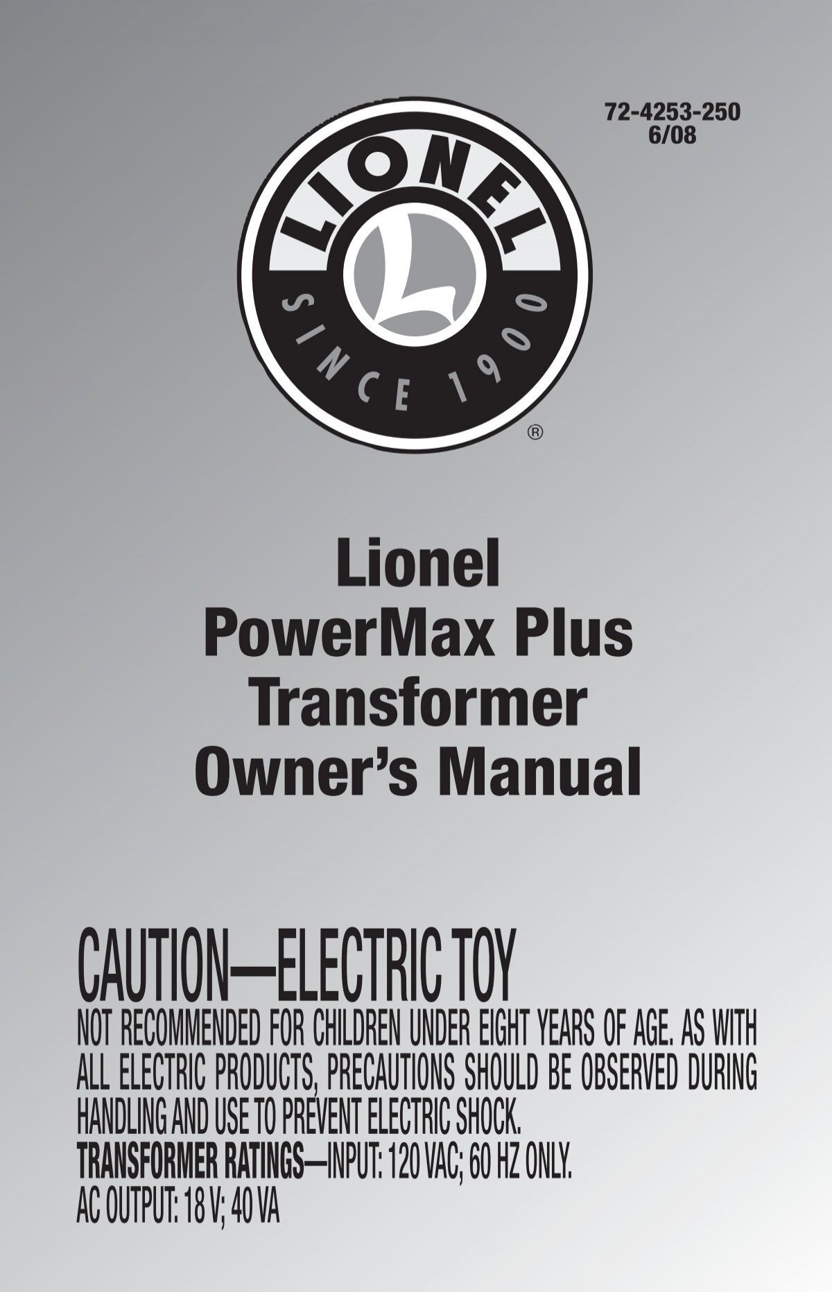 lionel powermax transformer