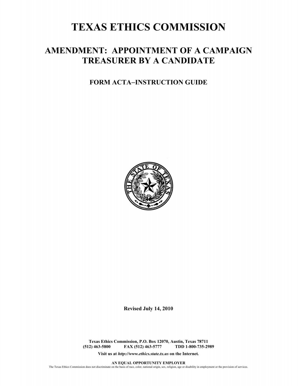 form-acta-texas-state-ethics-commission