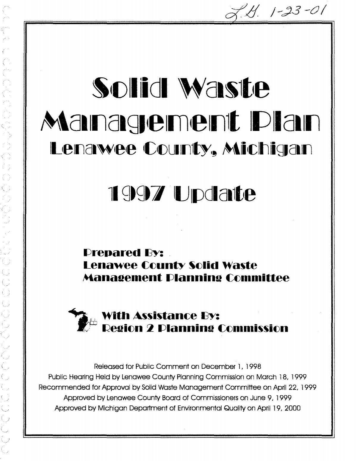 Solid Waste Mngt Plana.pdf - Lenawee County