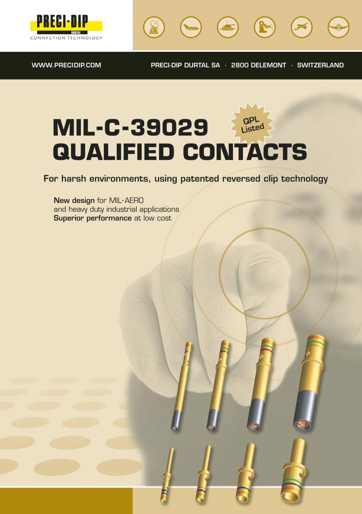 Preci-dip M39029/1-102 Circular Mil Spec Contacts