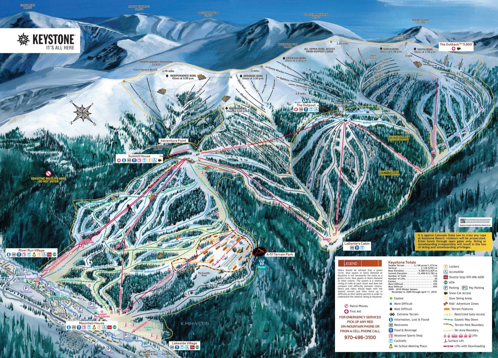Keystone Colorado (US) Location, Map and Directions