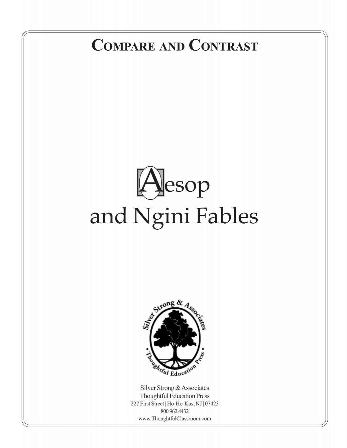 Aesop And Ngini Fables Compare Contrast