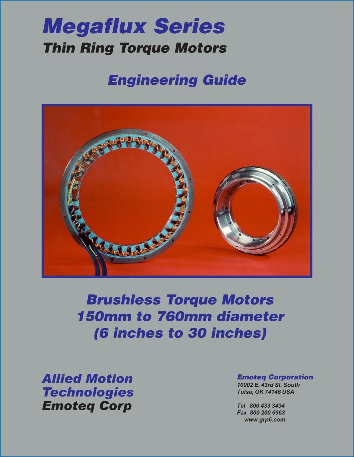 Megaflux Series Thin Ring Torque Motors - Grp6.com