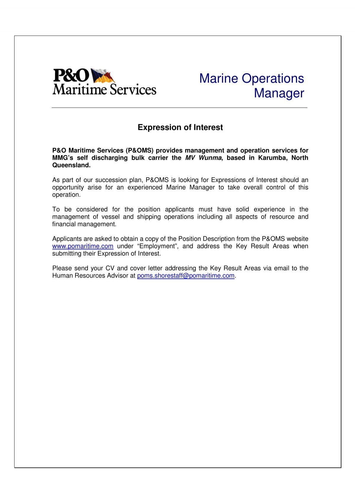 business plan for marine services