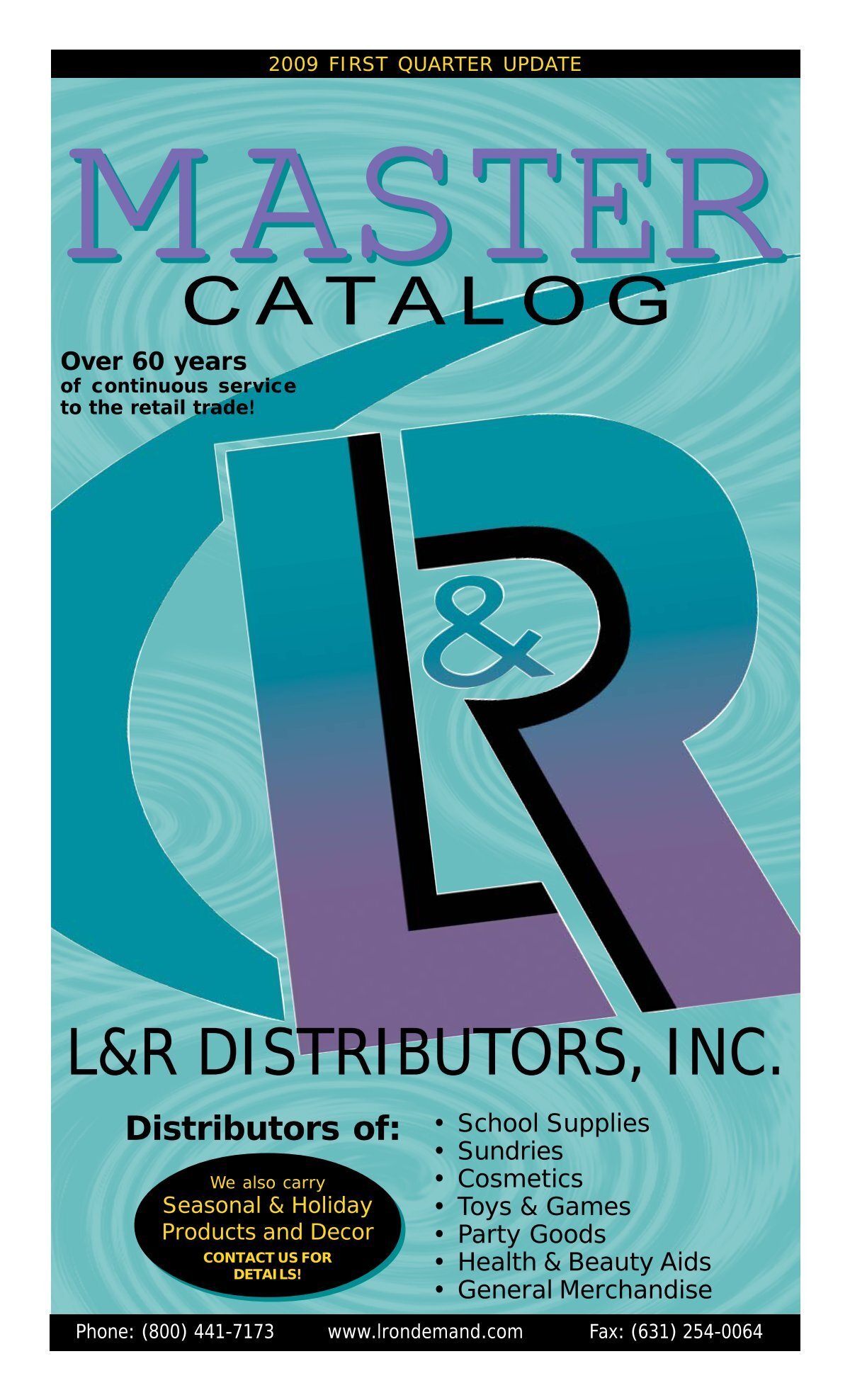 MASTER - L&R Distributors, Inc.