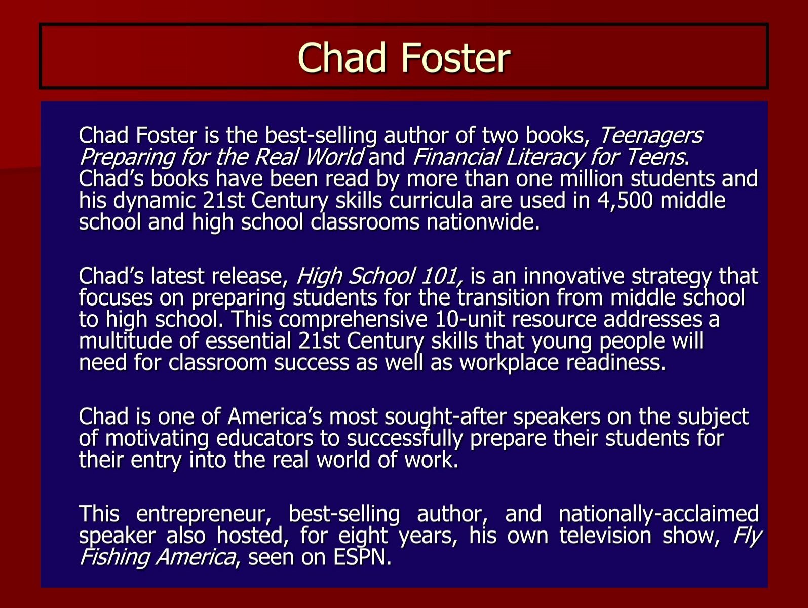 Chad Foster Fishing