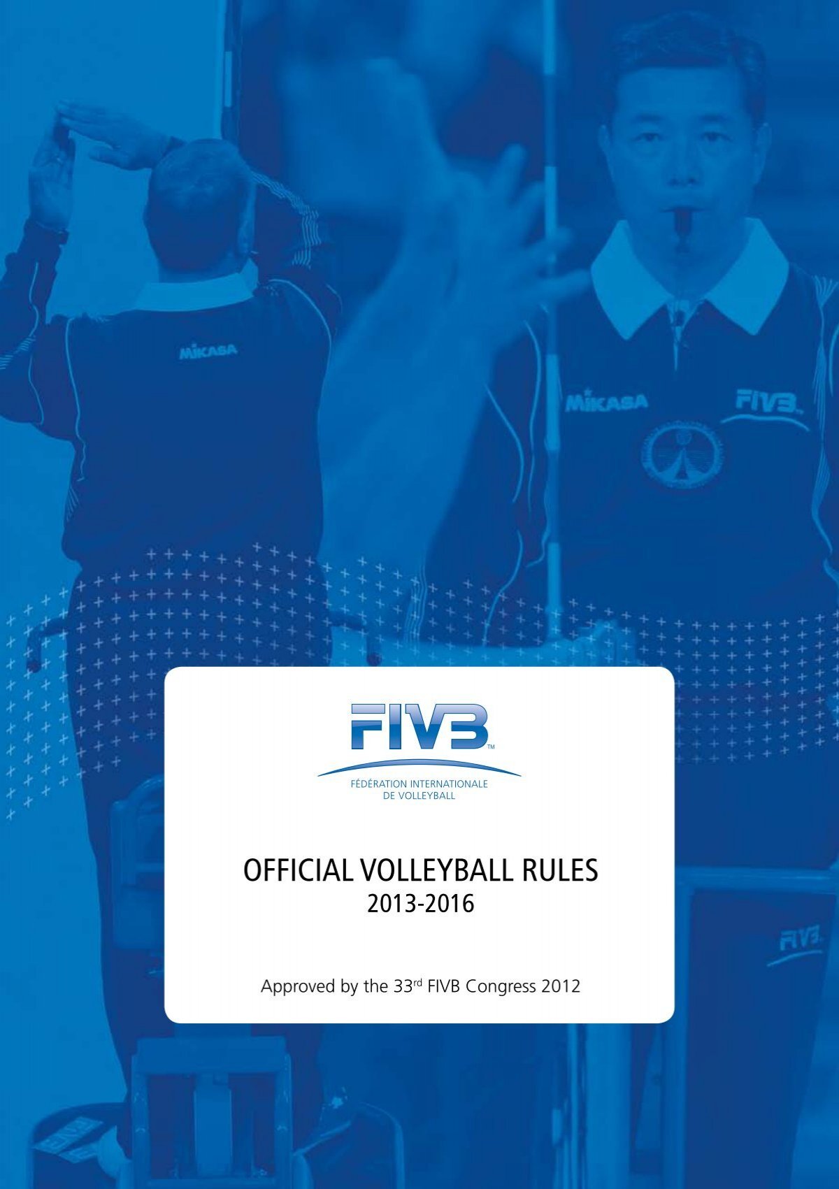 volleyball hand signals fivb