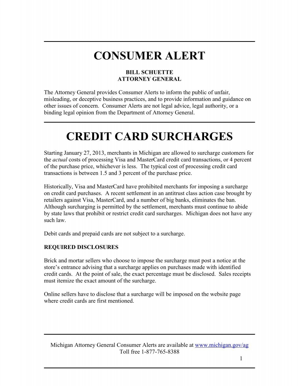 Credit Card Surcharges MLive com