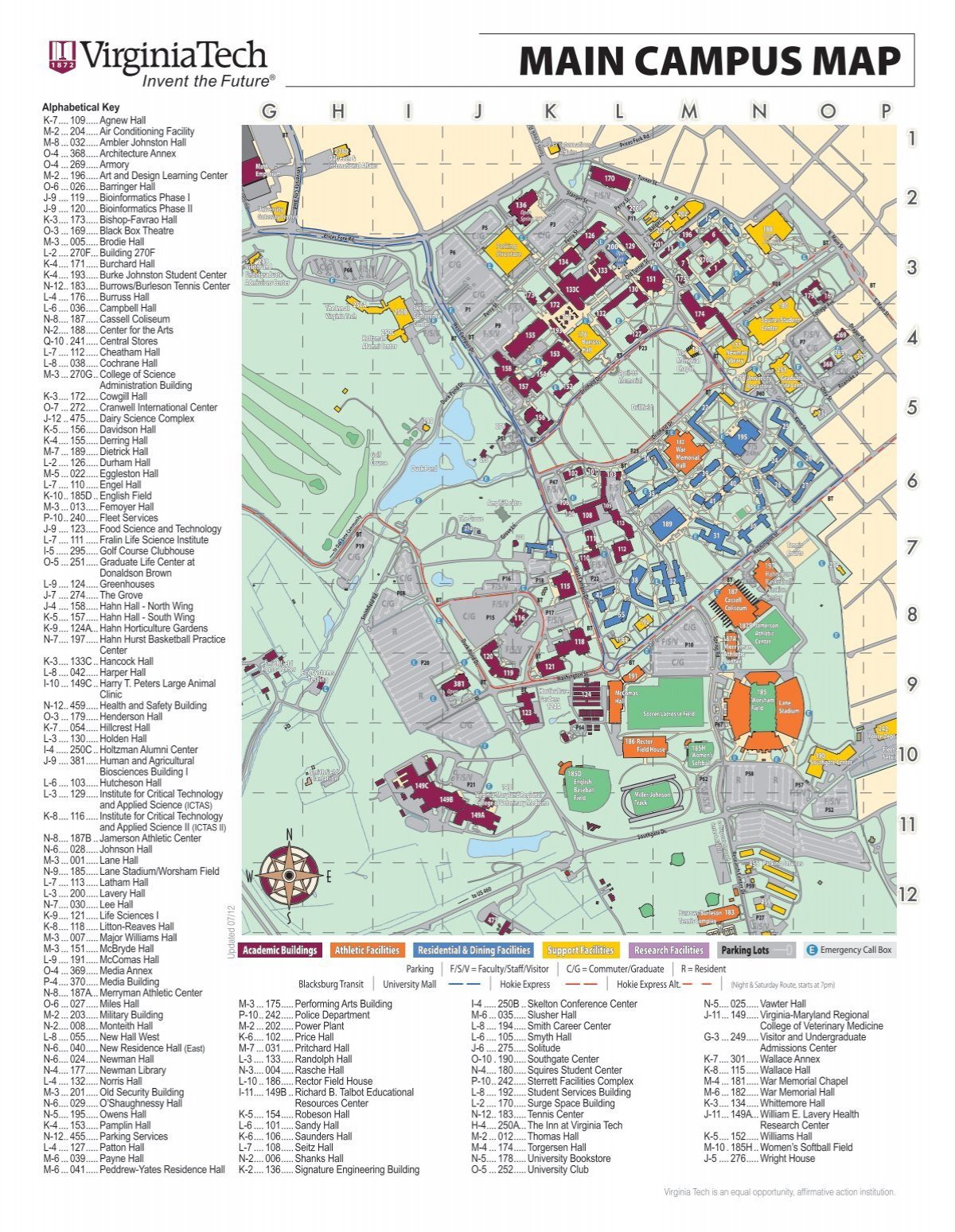 map of virginia tech residence halls Main Campus Map Virginia Tech map of virginia tech residence halls