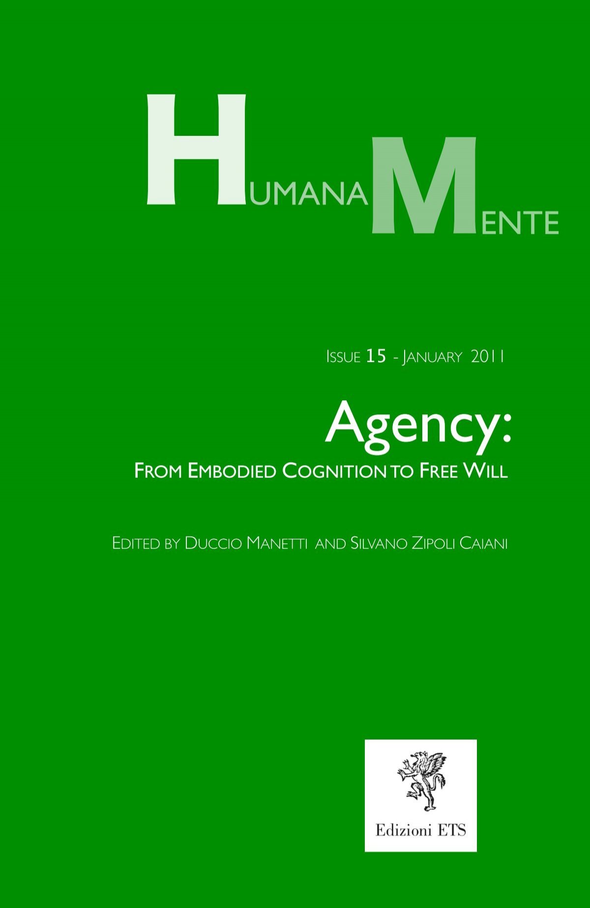 From Embodied Cognition To Free Will Humana Mente
