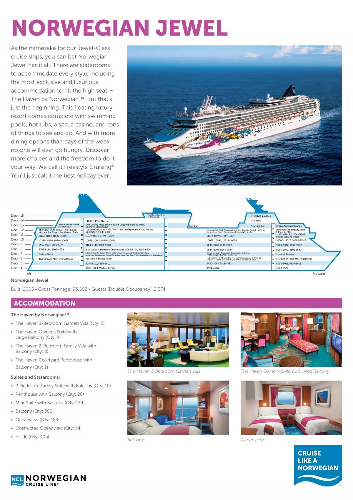 norwegian cruise line brochure pdf