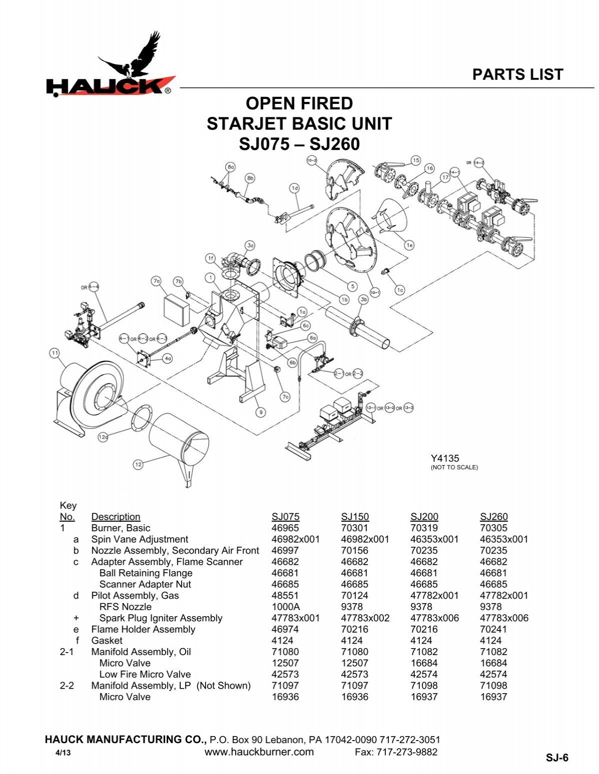 open fired starjet basic unit sj075 â€“ sj260 - Hauck Manufacturing