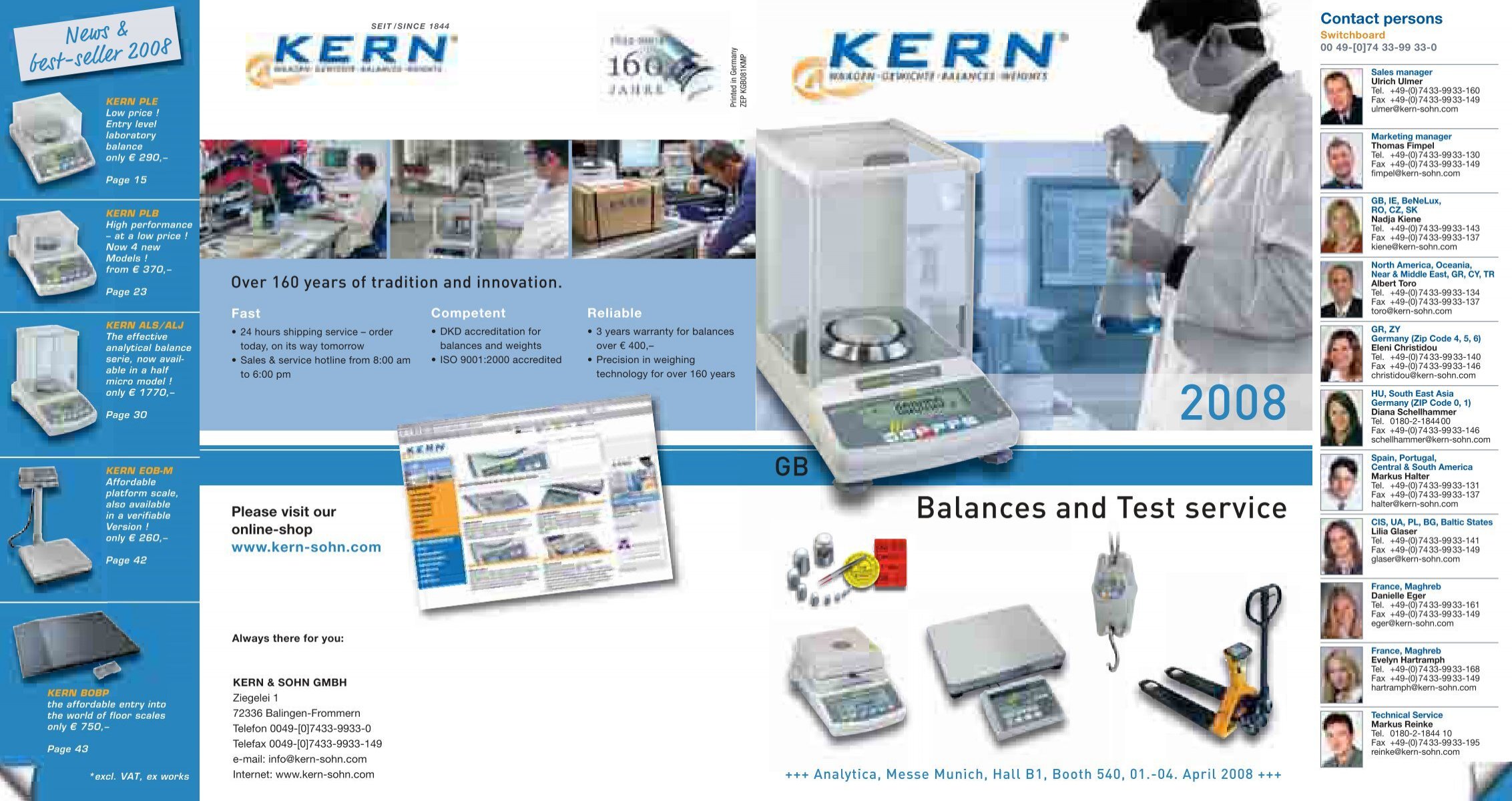 Kern PCB 6000-0 6 kg Precision Laboratory Balance Scale