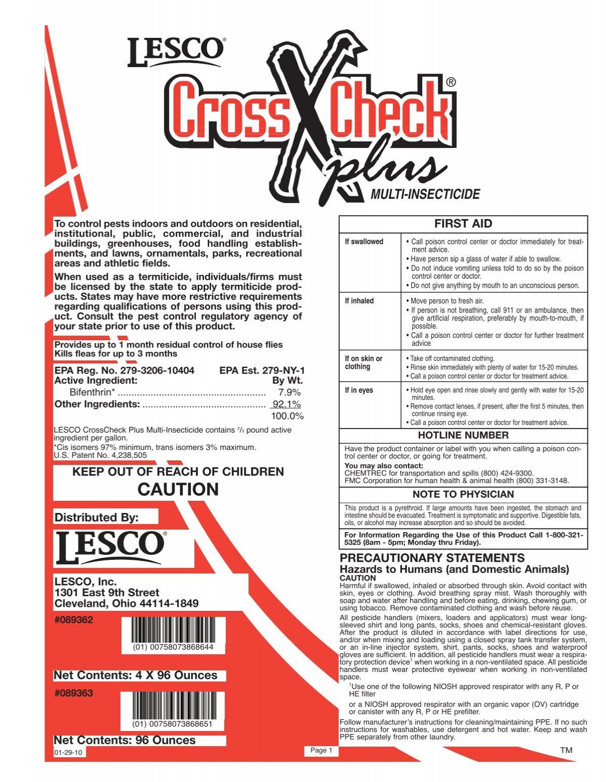 Lesco® CrossCheck® plus Multi-Insecticide