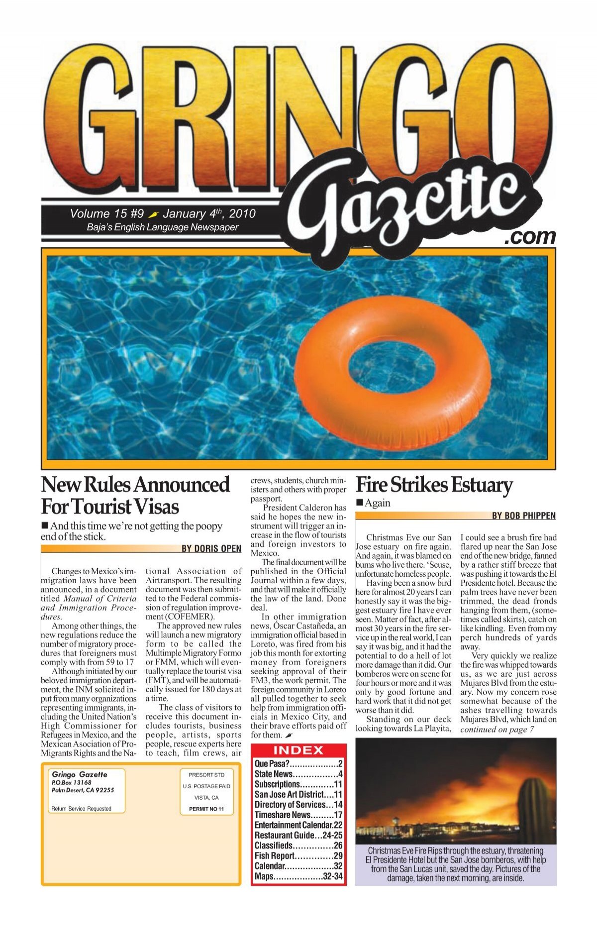 January 4, 2010 - the Gringo Gazette