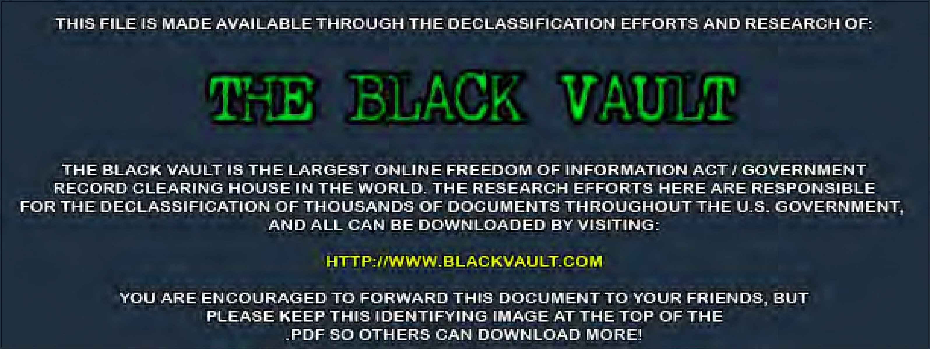 1 - The Black Vault