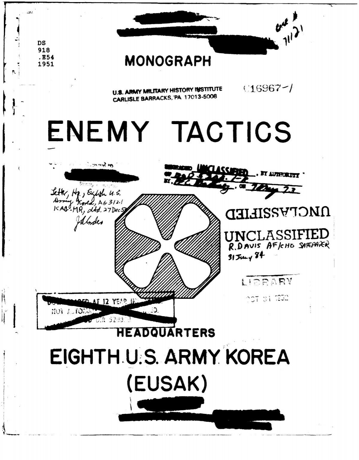 ENEMY TACTICS - Korean War Educator