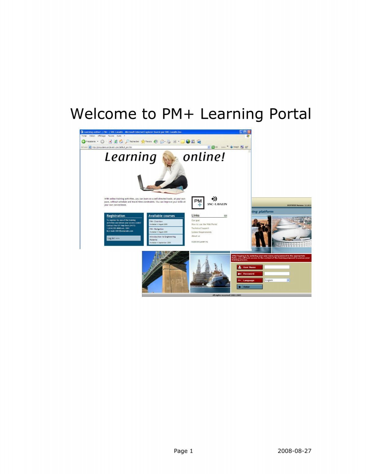 Welcome to PM+ Learning Portal - PM+ | SNC-Lavalin