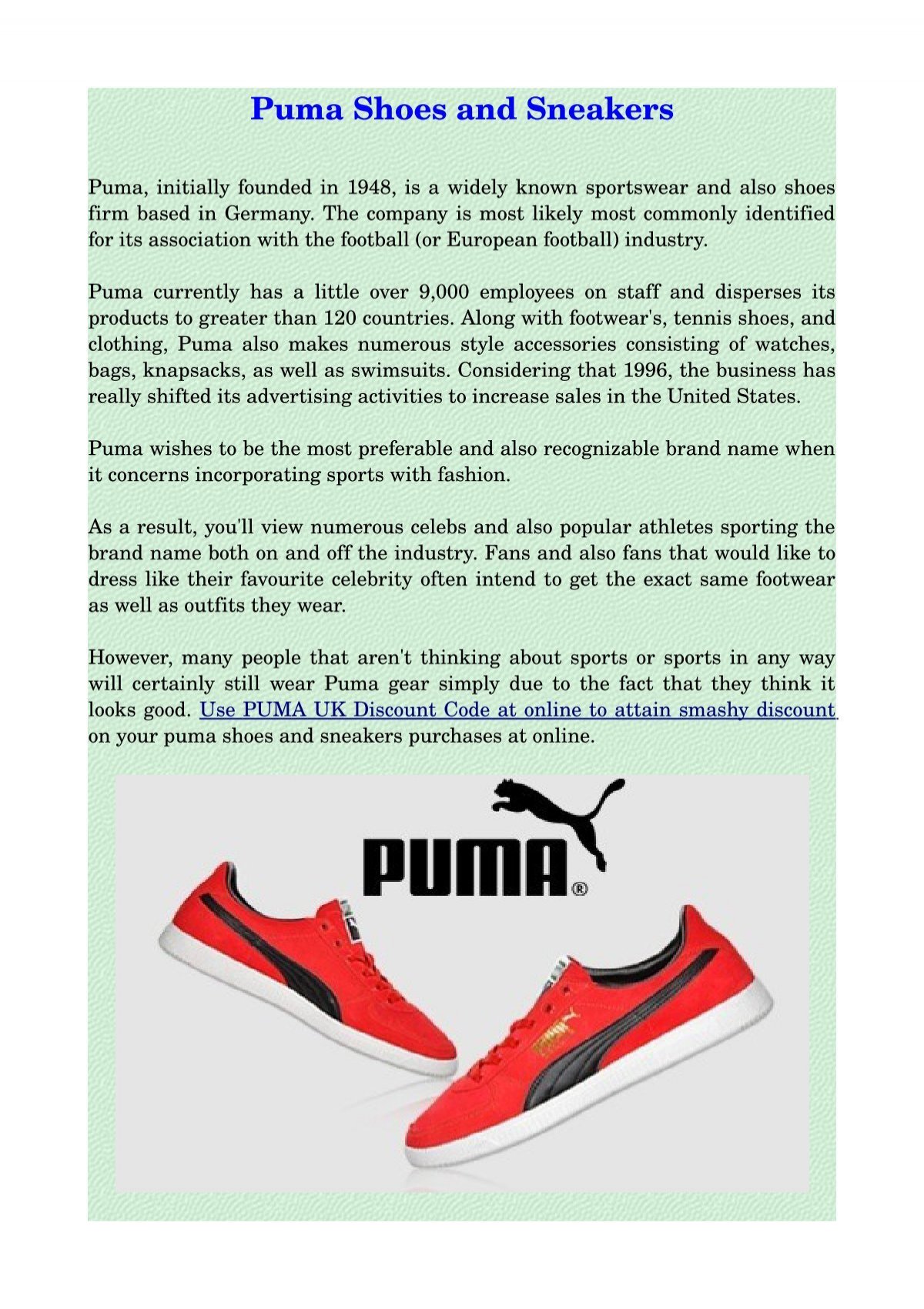 Puma Shoes and Sneakers