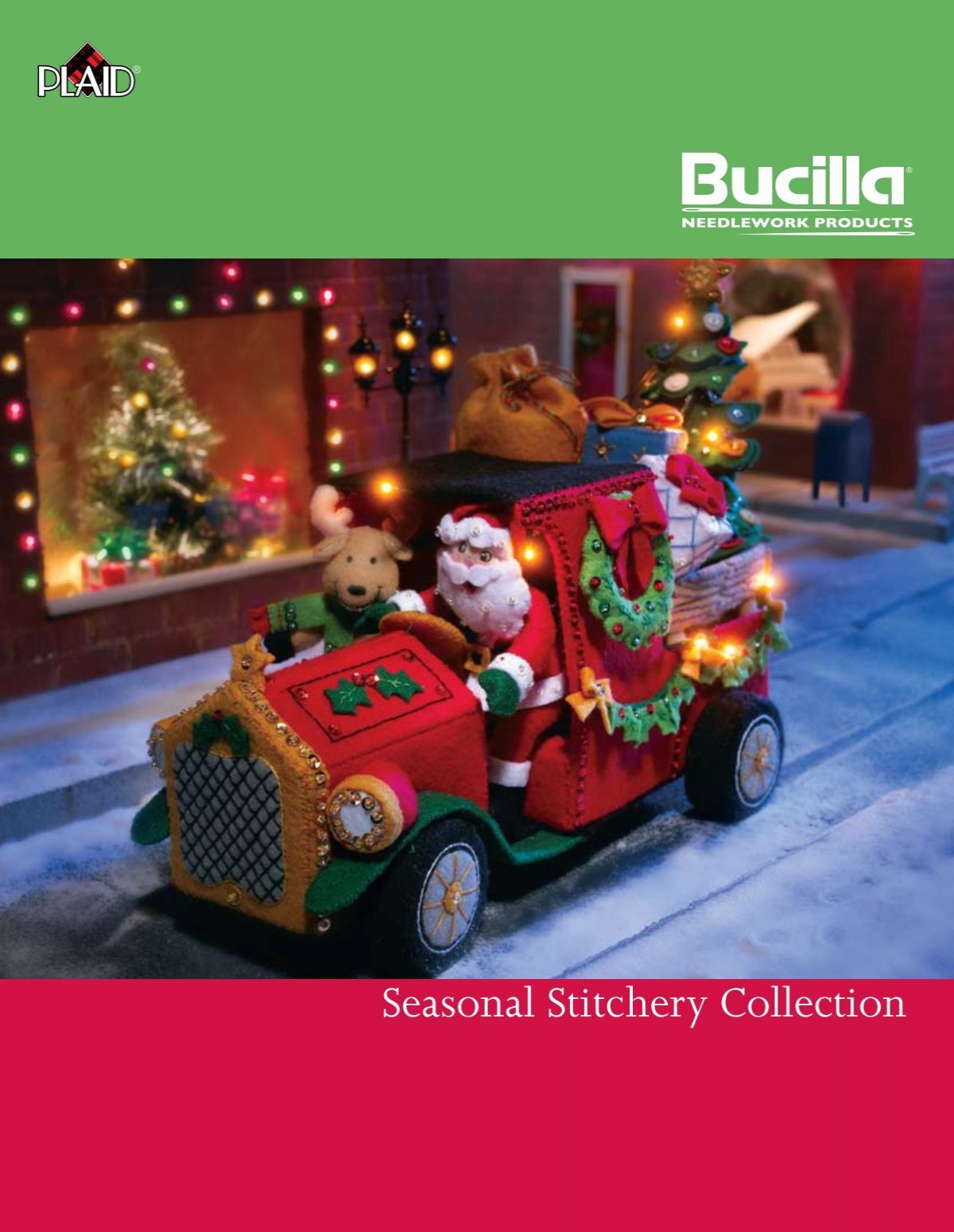 Bucilla Felt Stocking Applique Kit 18 Long-christmas Village W/lights :  Target