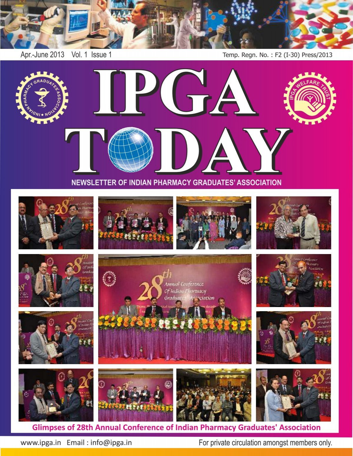 ipga today - Indian Pharmacy Graduates' Association