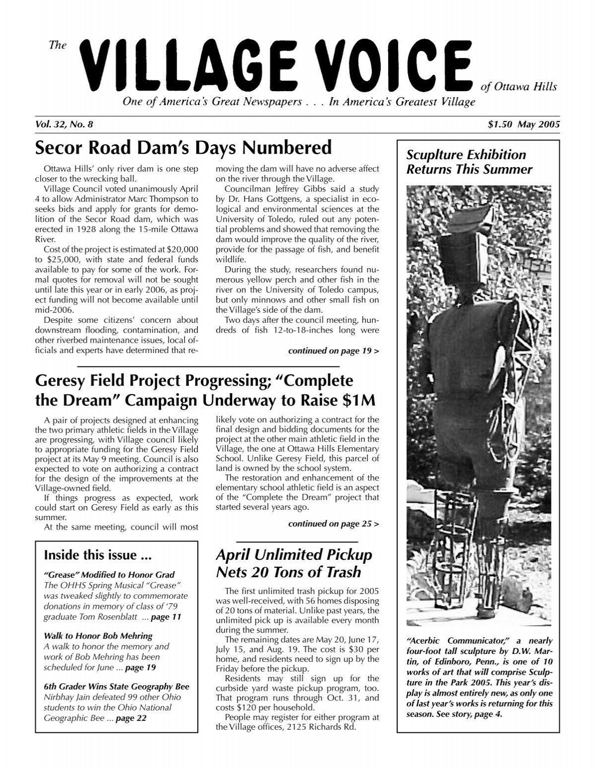 May 2005 - The Village Voice of Ottawa Hills