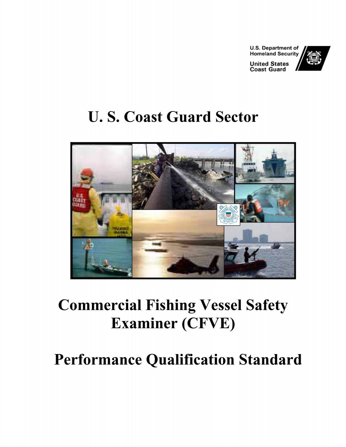 Commercial Fishing Vessel Safety Examiner PQS