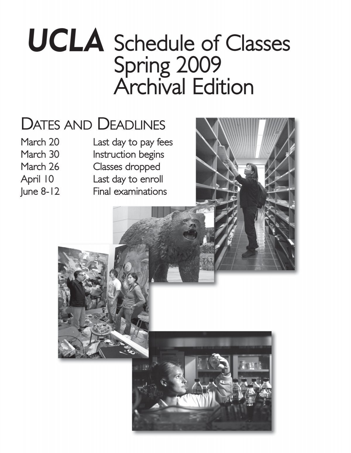 UCLA Schedule of Classes Spring 2009 - Registrar - UCLA