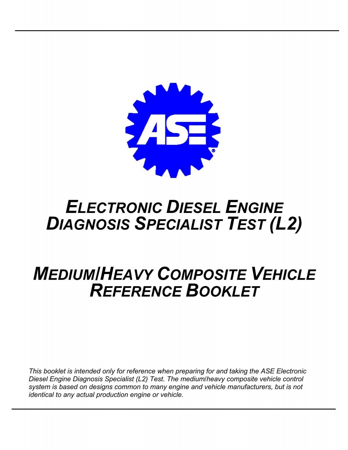 Electronic Diesel Engine Diagnosis Specialist Test L2