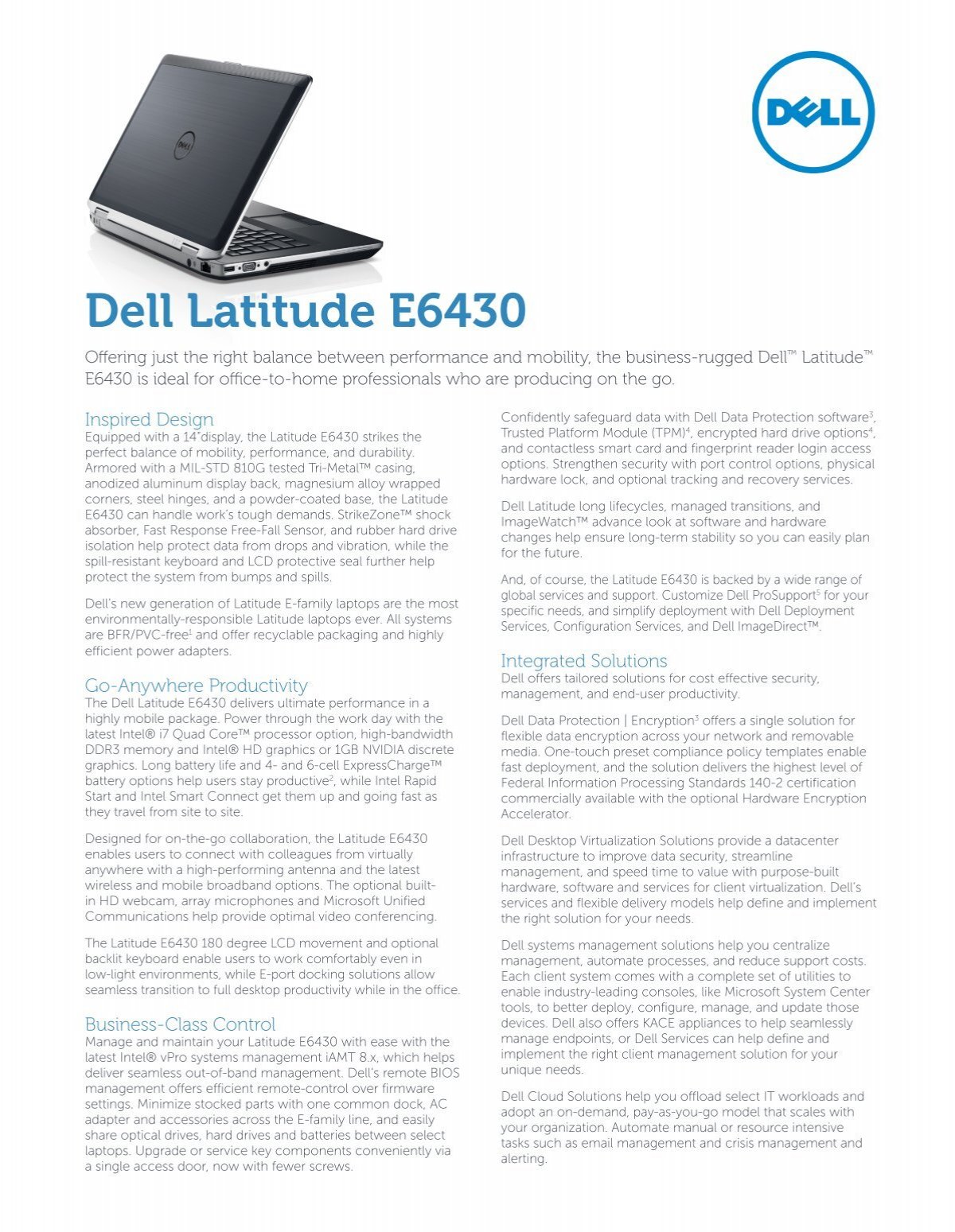 Download Dell Latitude E6430