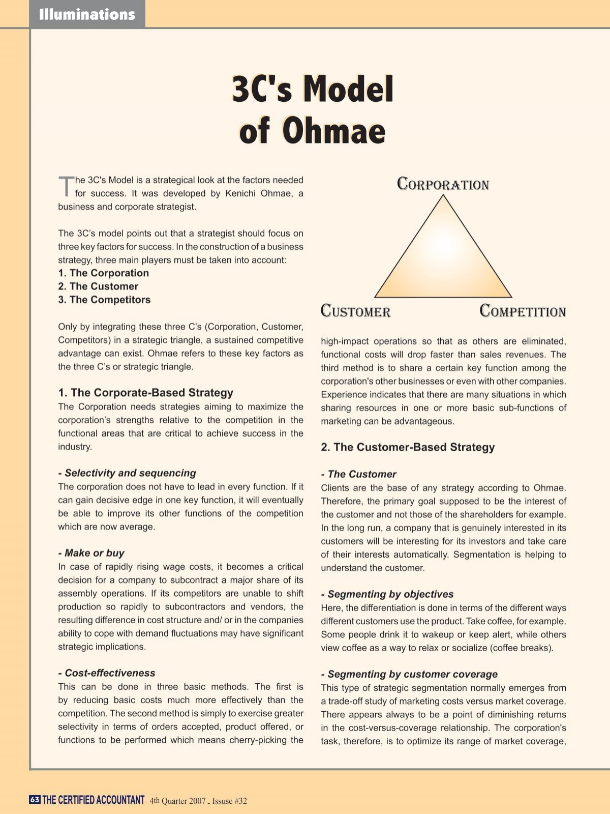 3cs Model Of Ohmae 3cs Model Of Ohmae Lb 0703
