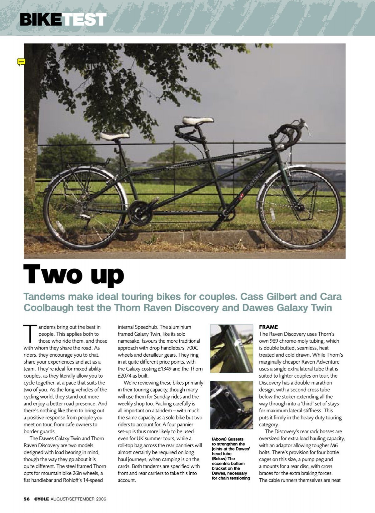 dawes discovery twin tandem