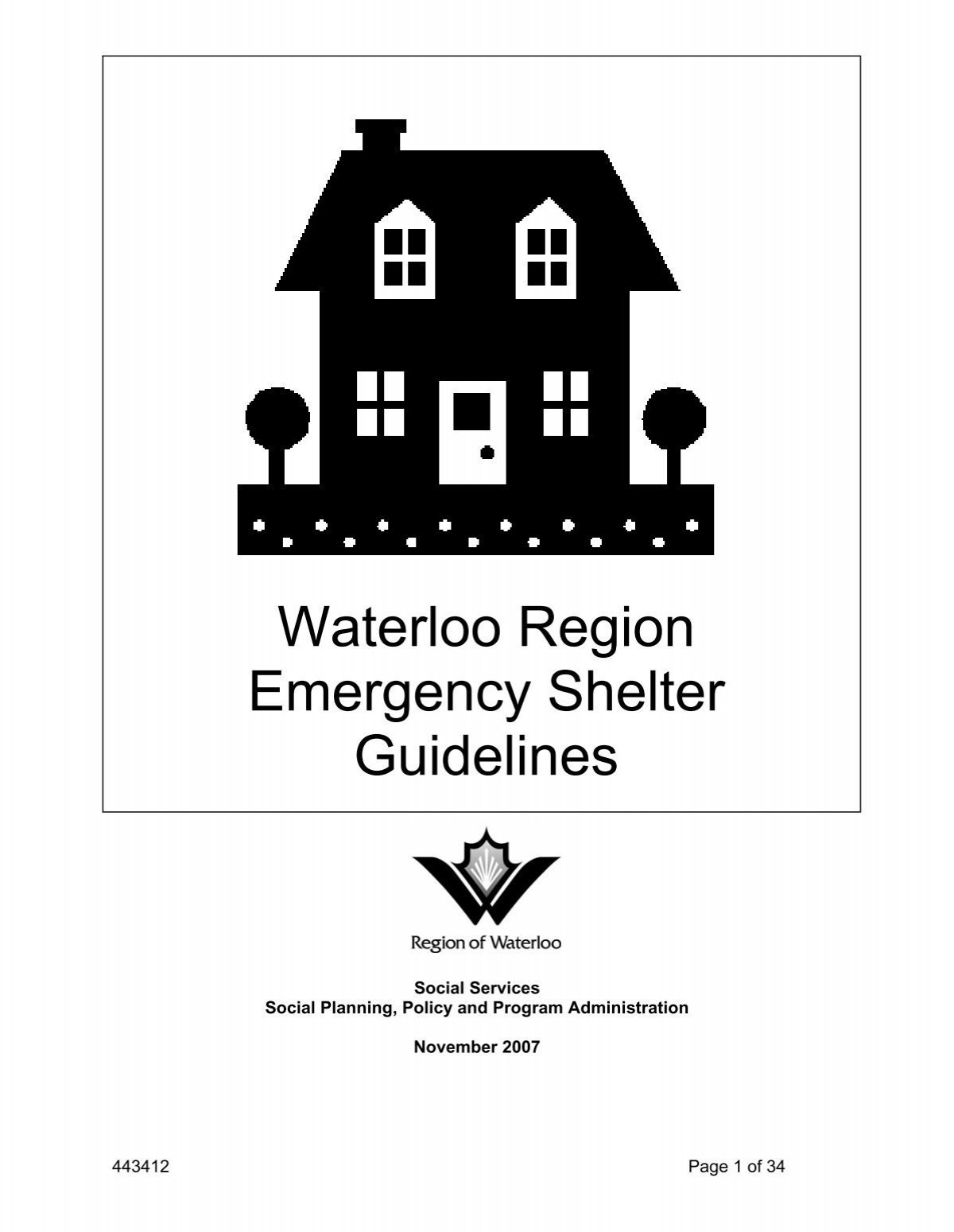 Emergency Shelter Guidelines