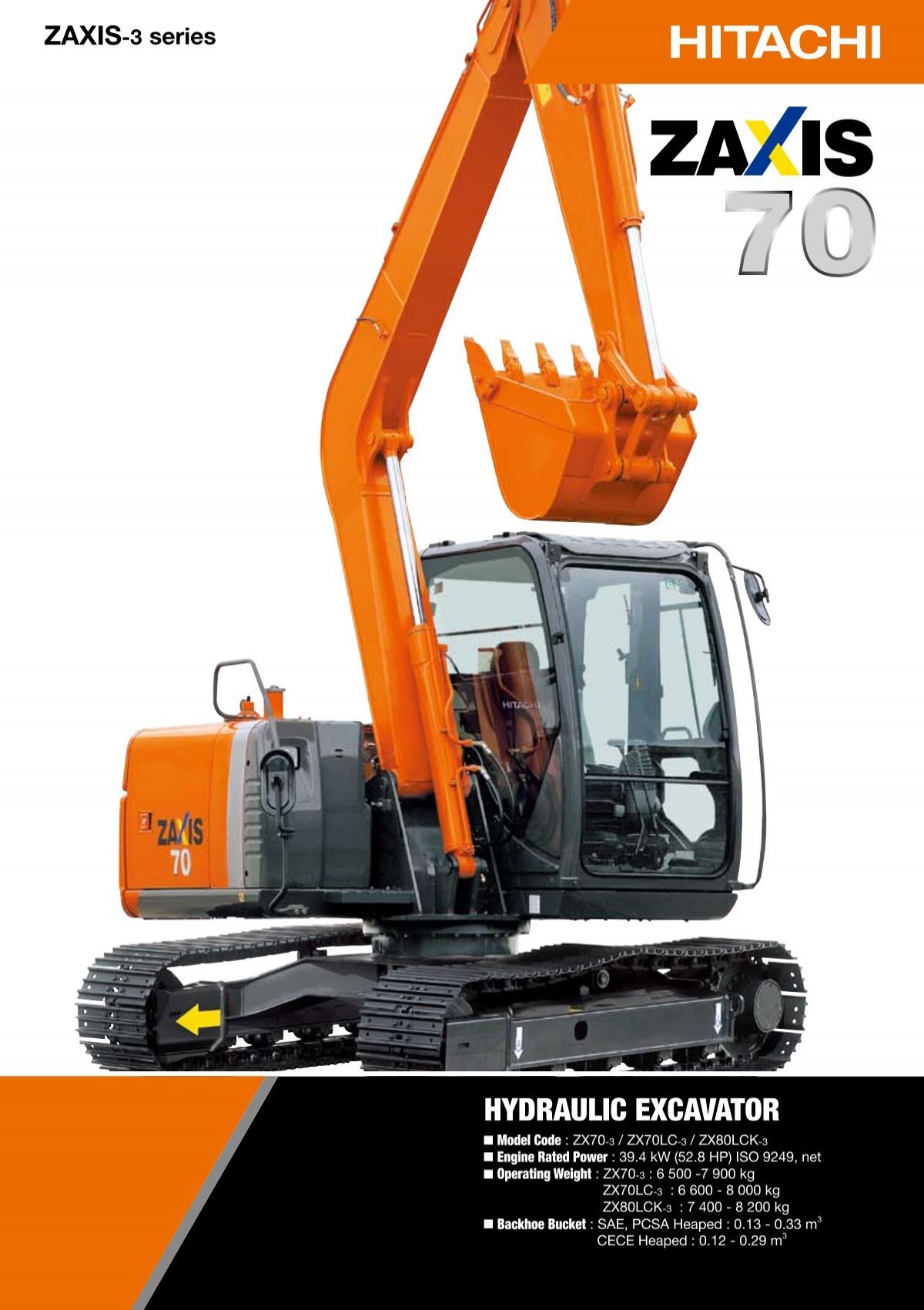 ZX70-3 - Hitachi Construction Machinery