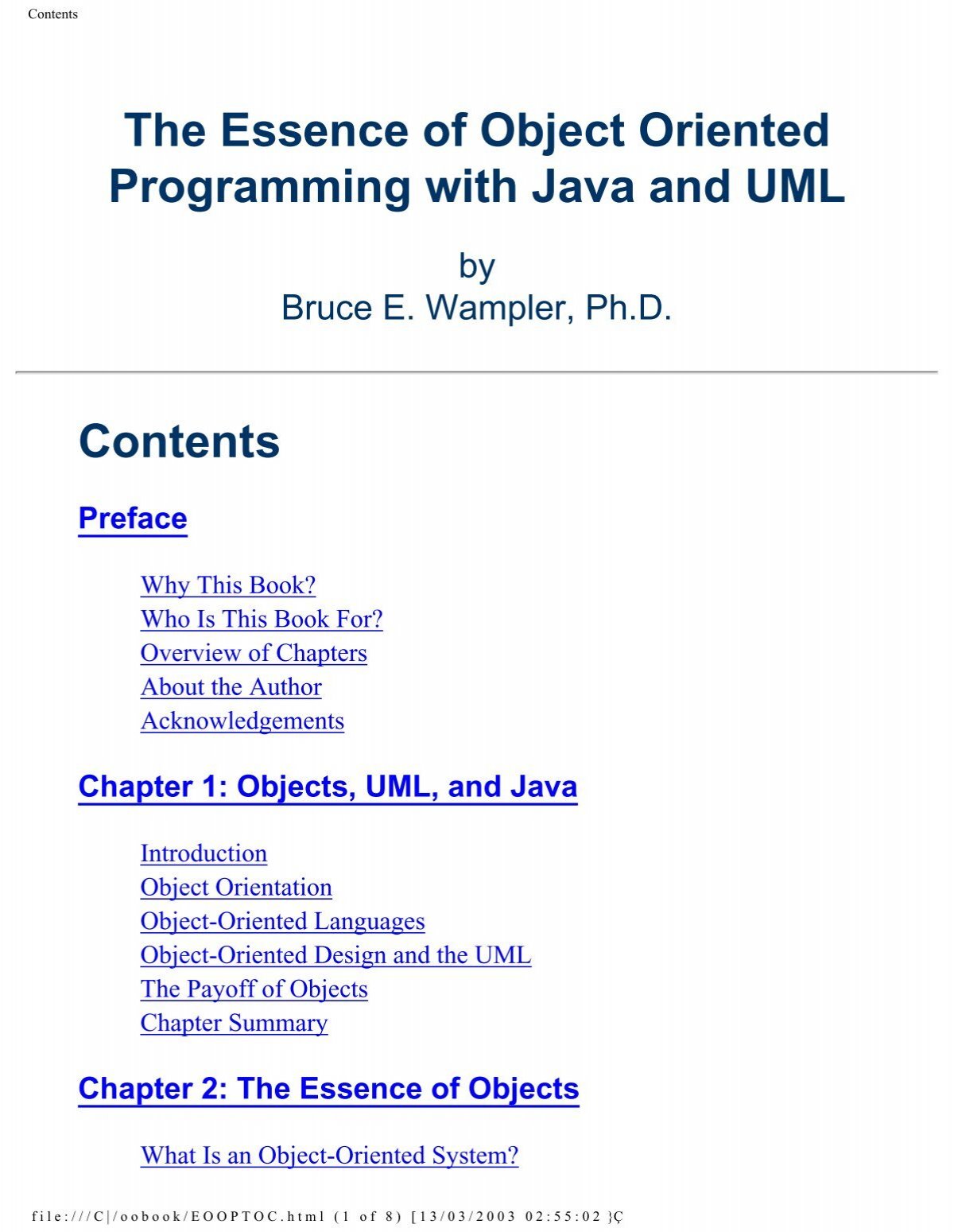 The Essence Of Object Oriented Programming With Java To Parent