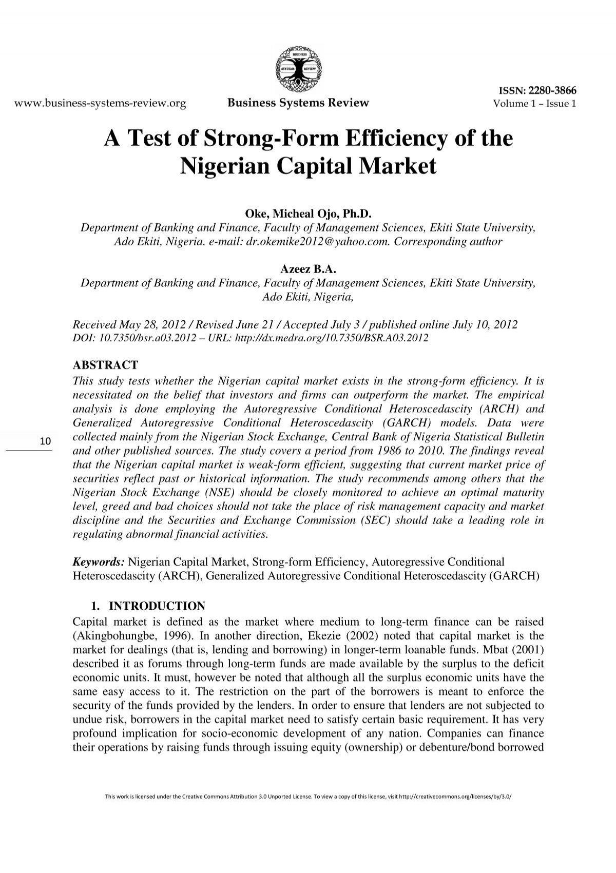a-test-of-strong-form-efficiency-of-the-nigerian-capital-market
