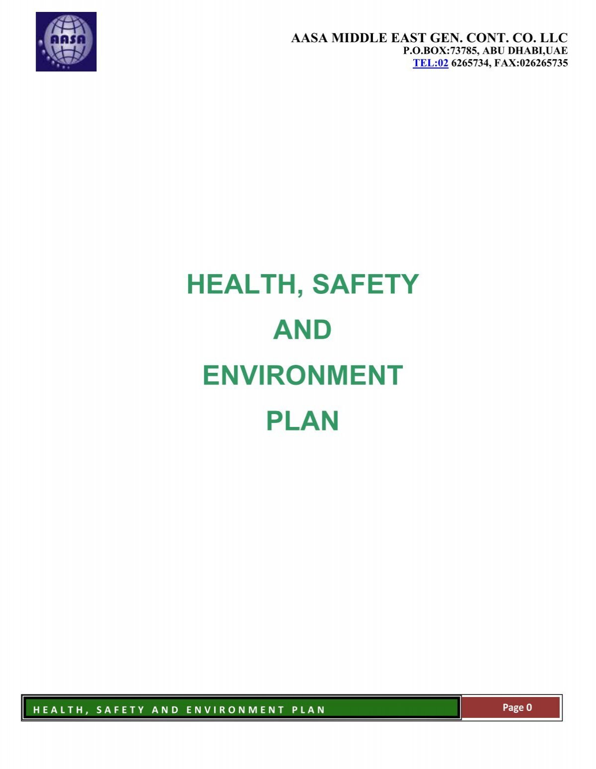 health-safety-and-environment-plan