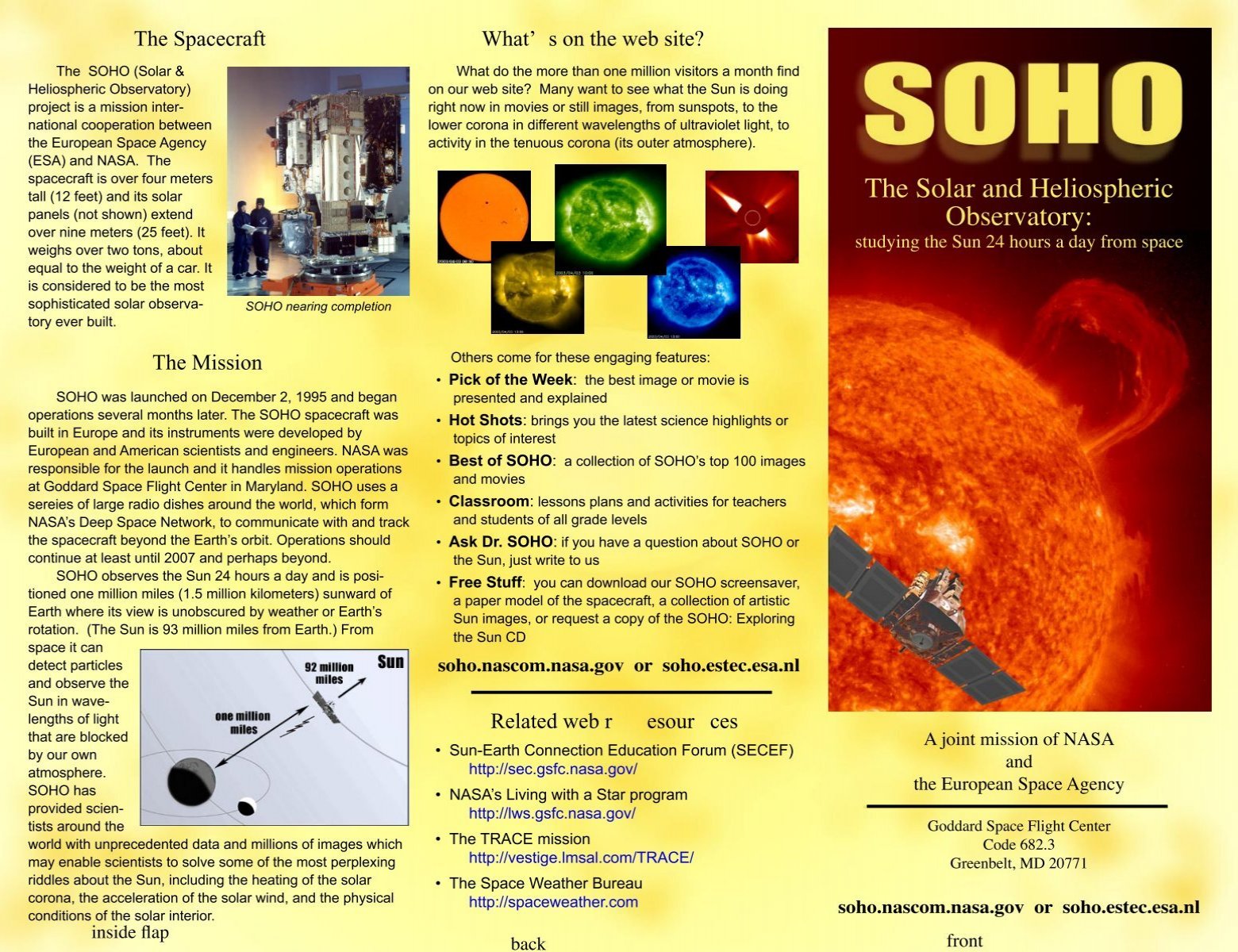 solar and heliospheric observatory soho