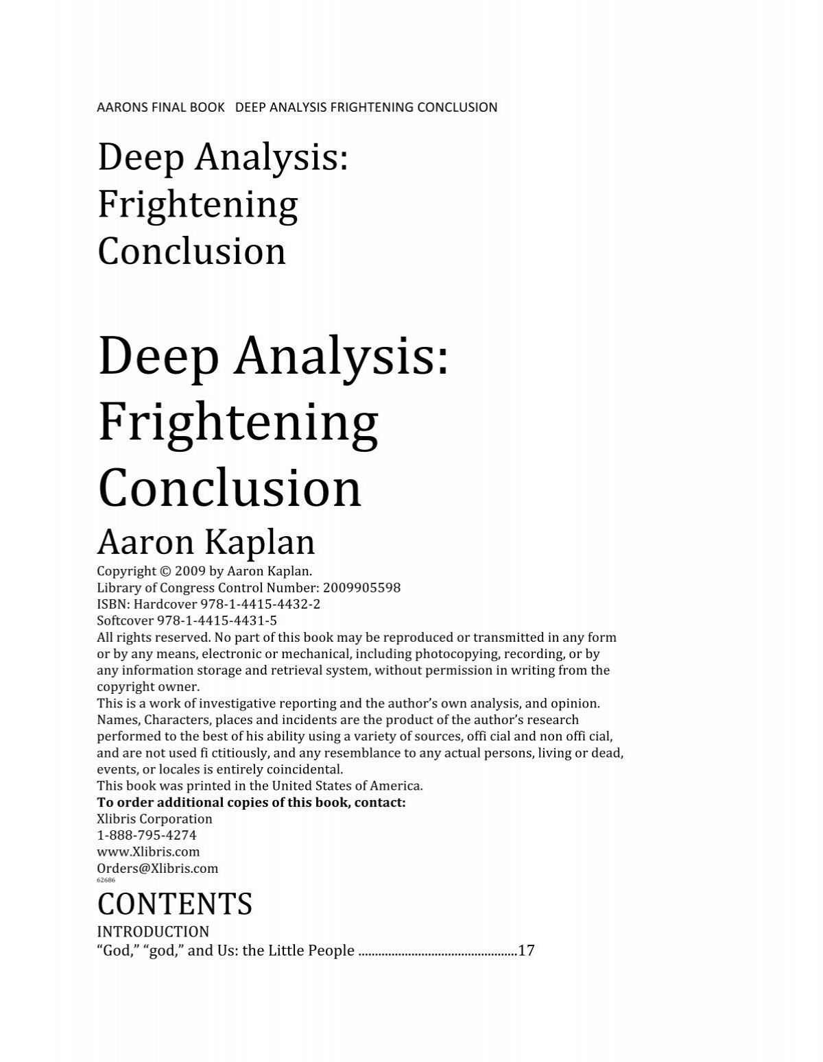 Deep Analysis: Frightening Conclusion - The Paracast
