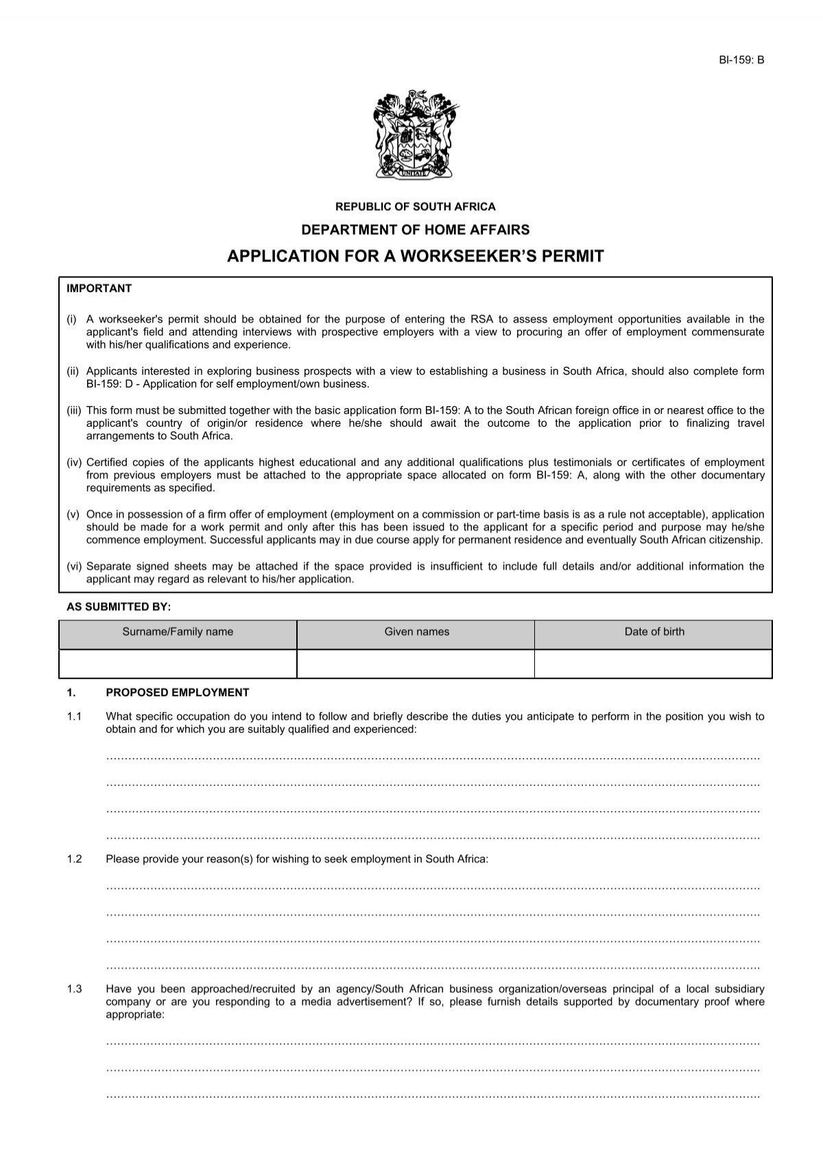 application-for-a-workseeker-s-permit-south-africa