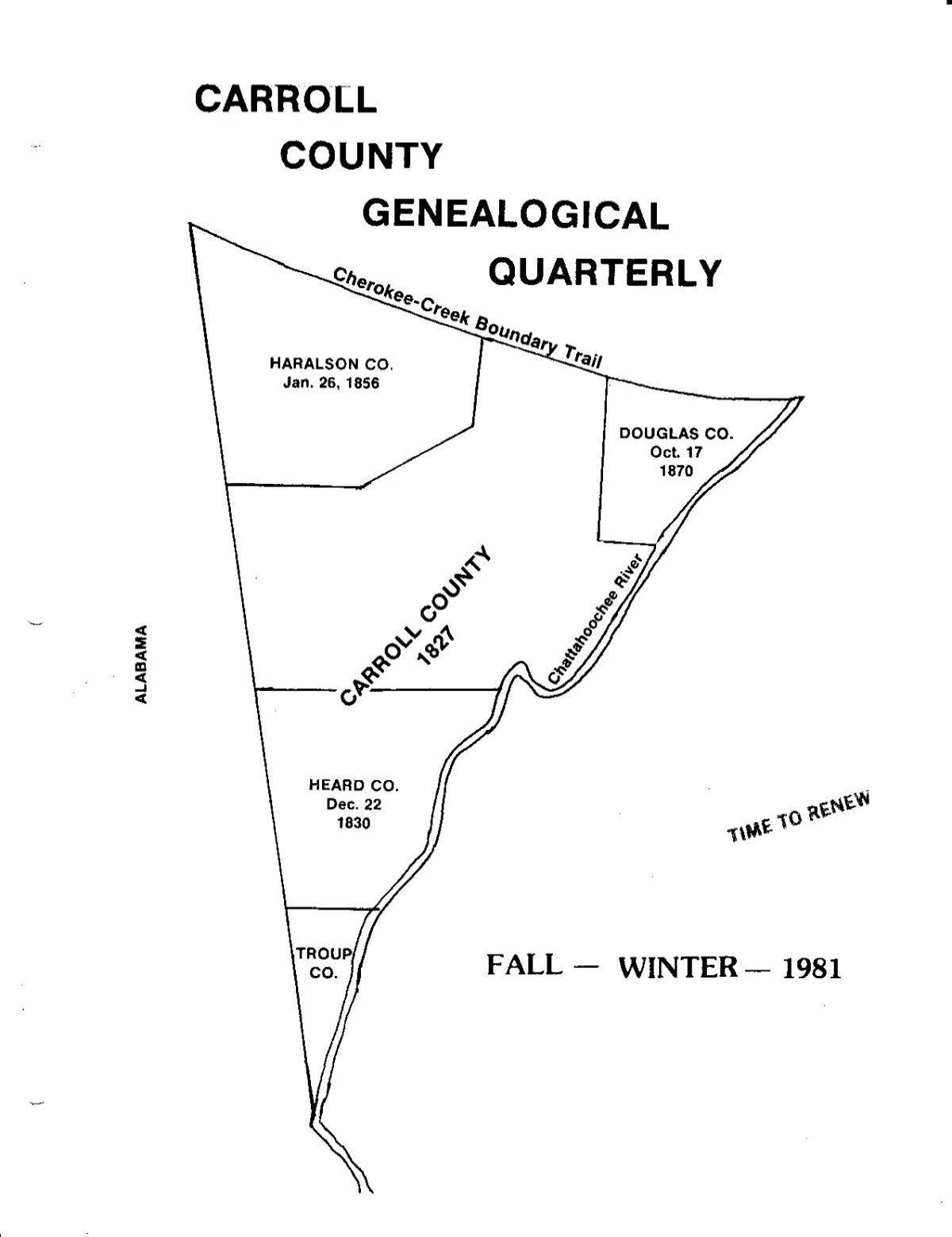Xta^. - Carroll County Genealogical Society