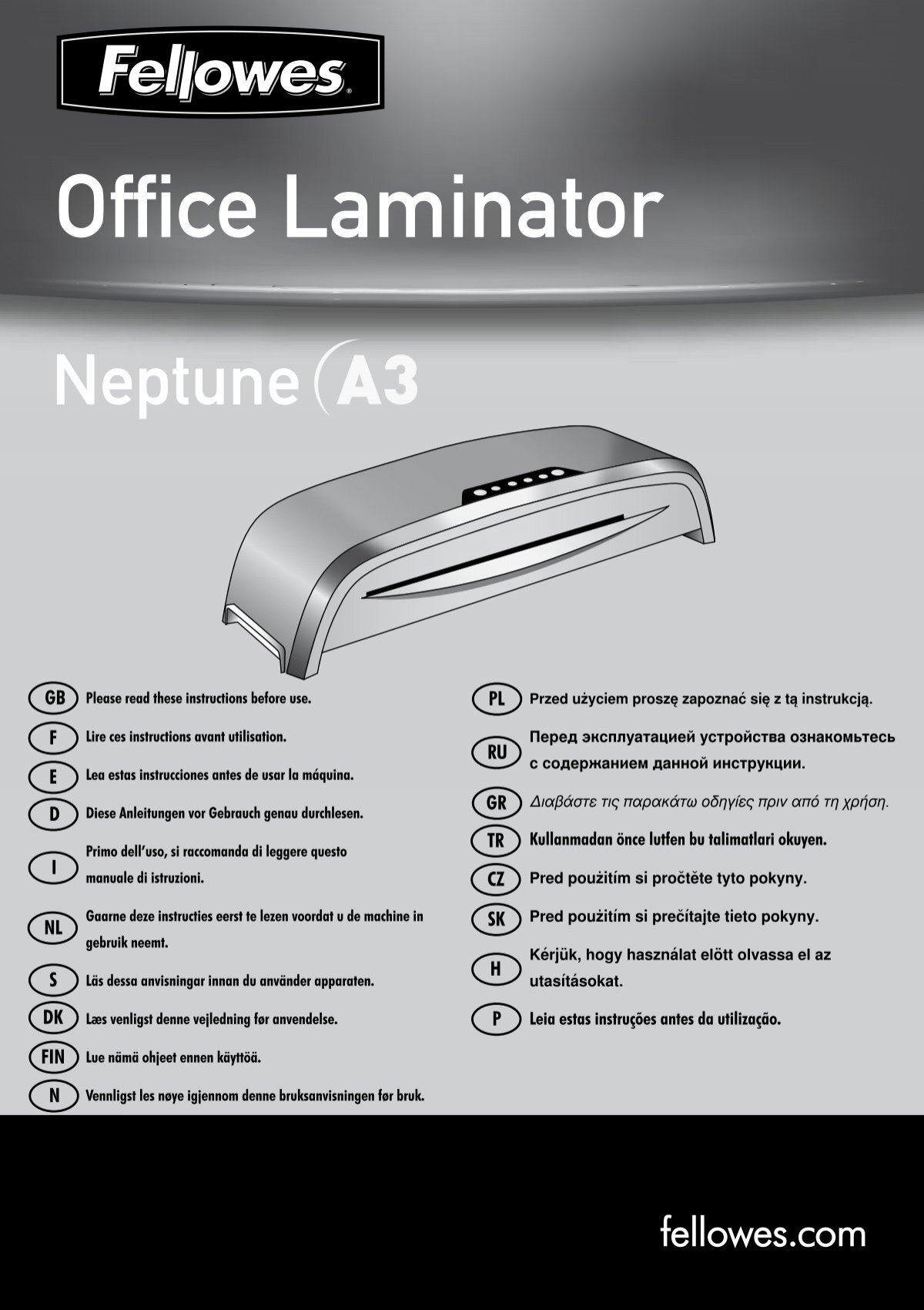 Plastifieuse usage fréquent Neptune 3 A3 FELLOWES