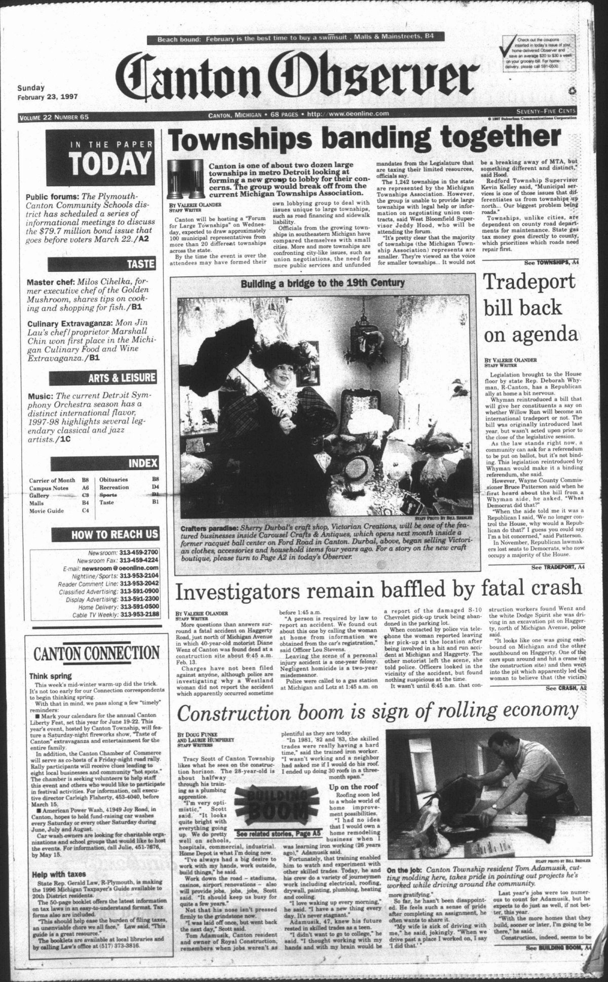 Canton Observer for February 23, 1997 - Canton Public Library