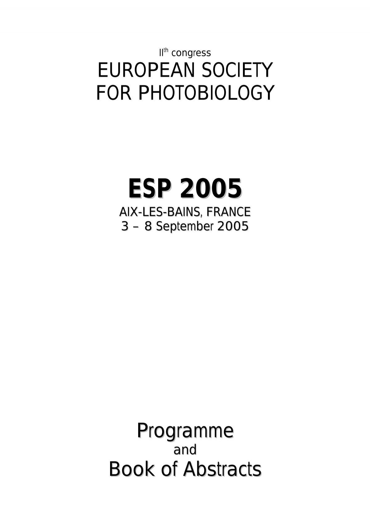 - Congress Photobiology Russian for Society Venue
