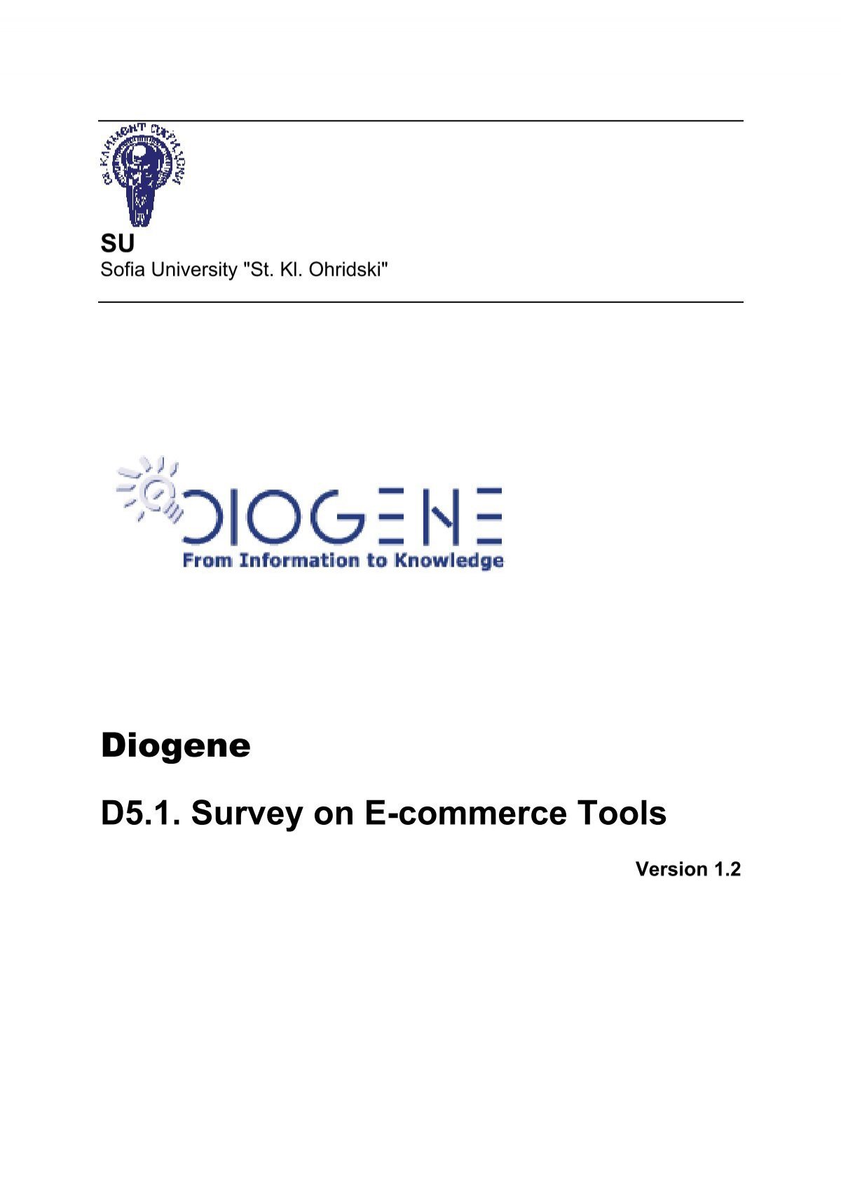 Survey On E Commerce Tools