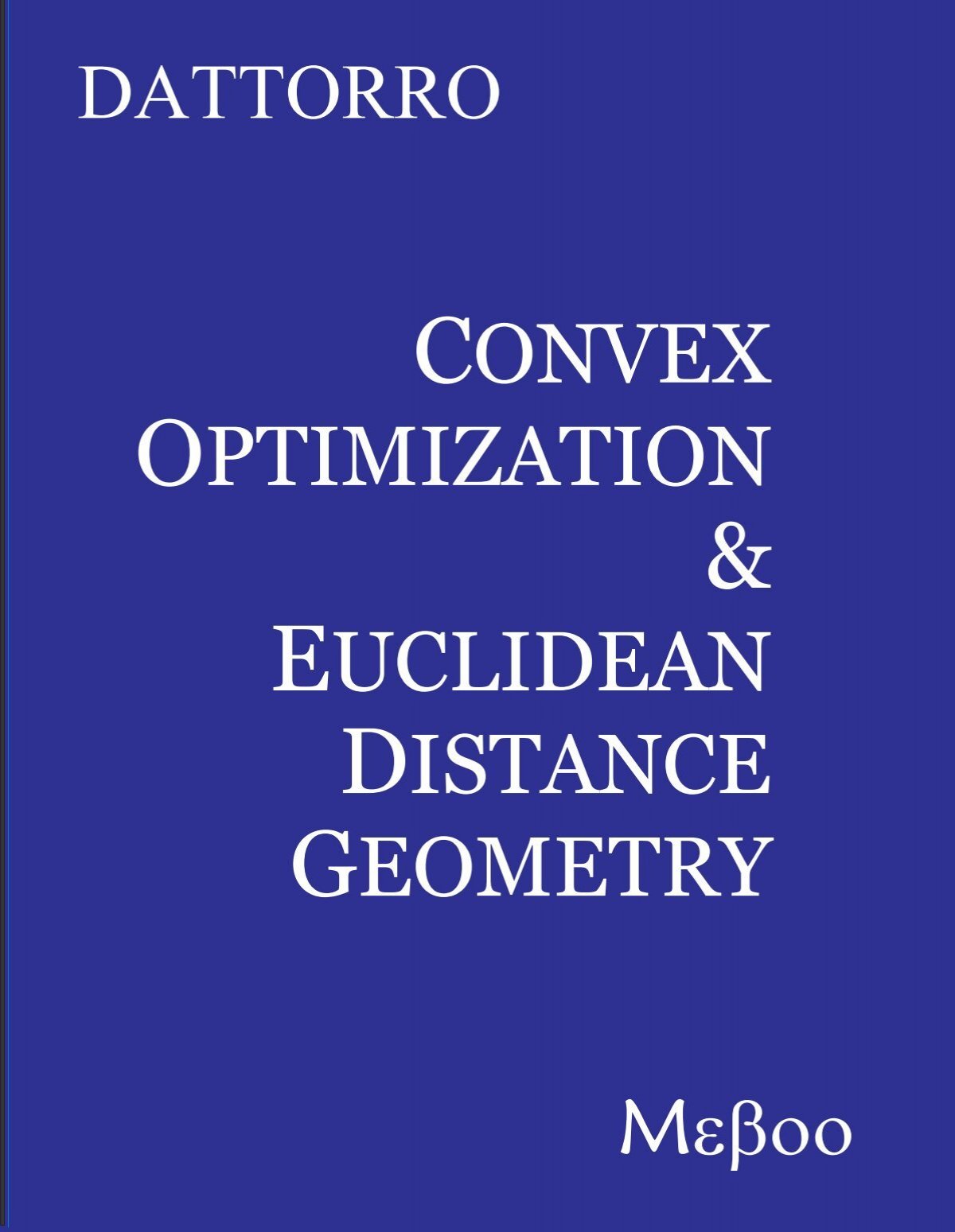 v2008.04.24 - Convex Optimization