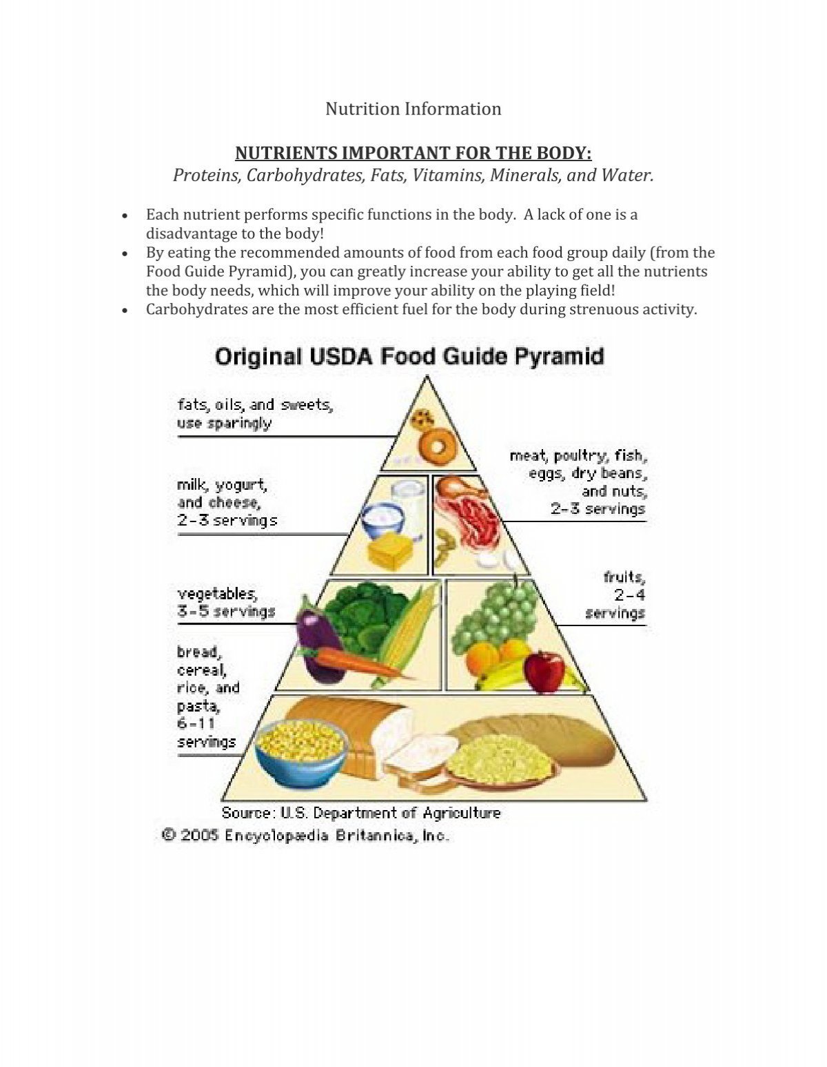 vitamins and minerals food group