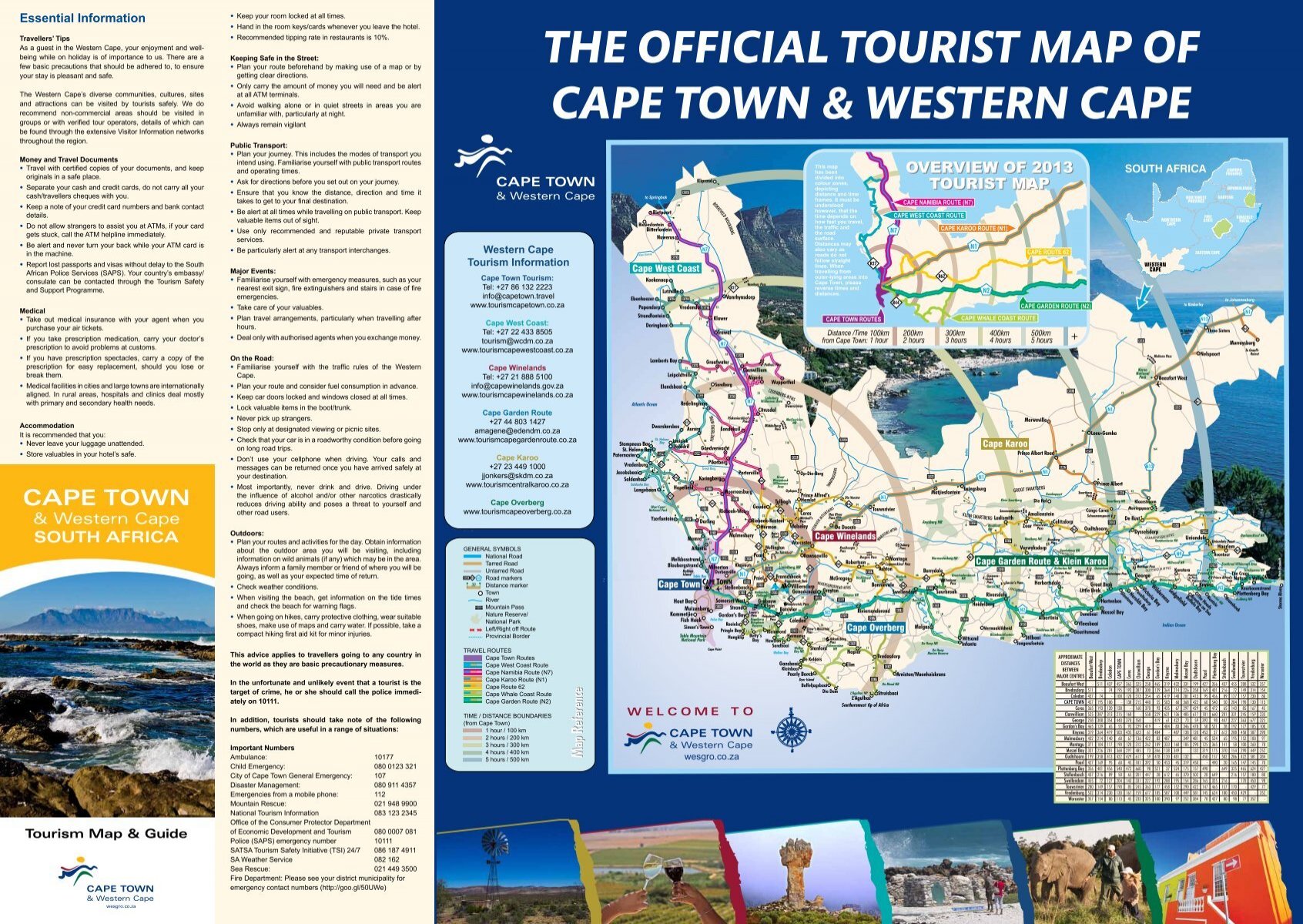THE OFFICIAL TOURIST MAP OF CAPE TOWN  - Wesgro