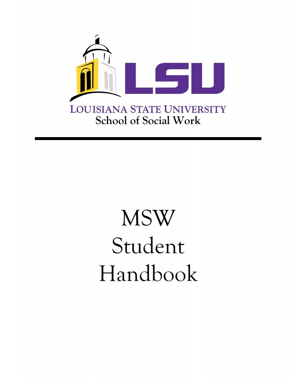 lsu thesis handbook