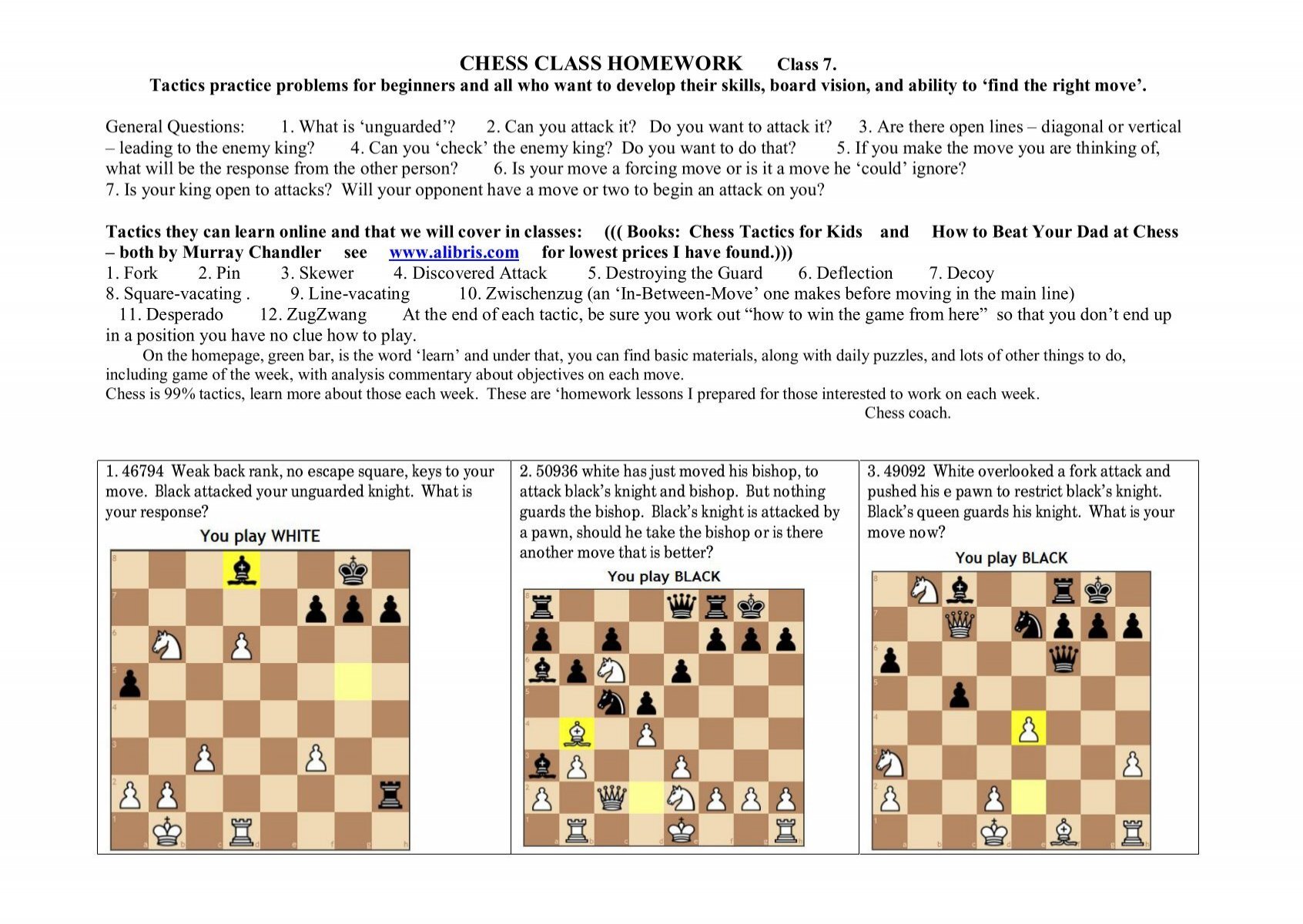 How To Win With Zugzwang - Chess Lessons 